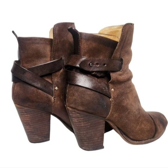 RAG & BONE Kinsey Brown Leather Ankle Boot - Picture 10 of 14